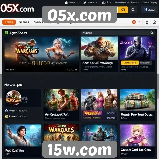 Comparação de 05x.com com outros sites de jogos